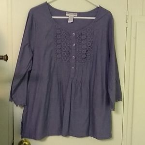 Blouse blue jean color